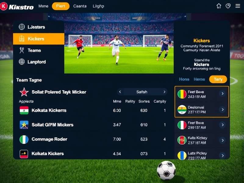 Kolkata Kickers Maestro gameplay screenshot showing football action